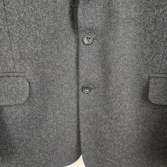 Mens XL Gray Black Lined Satin Officewear Business Workwear Formal Classy Blazer - Picture 4 of 12